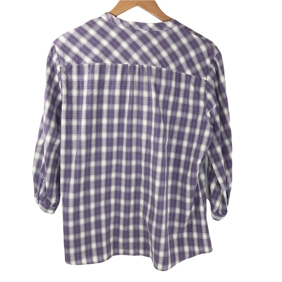 Carhartt for Women Plaid Tartan Blouse Button Up Shirt Top - Picture 10 of 12